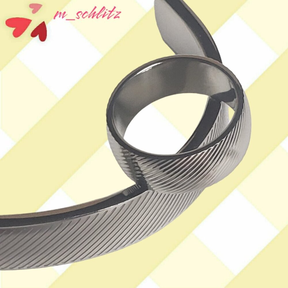 Stainless Stripped Band and Bracelet Set by Camille - Size 8 - Picture 9 of 10
